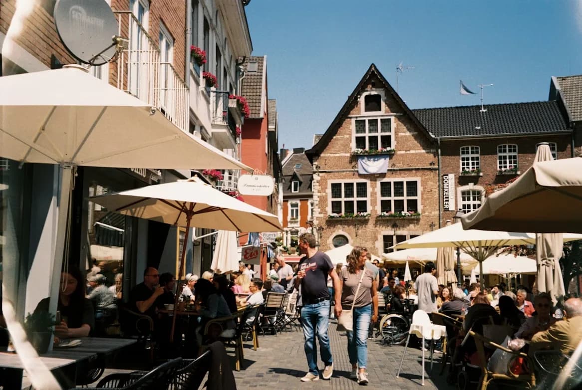 Iconic view of Aachen’s skyline, highlighting the city’s historic and cultural landmarks.